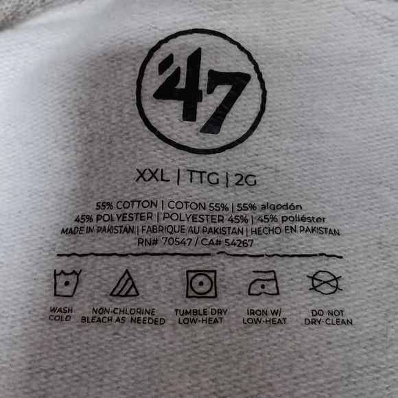 47 KC Royals Hoodie Sweatshirt XXL Gray Pullover Kansas City - Picture 4 of 4